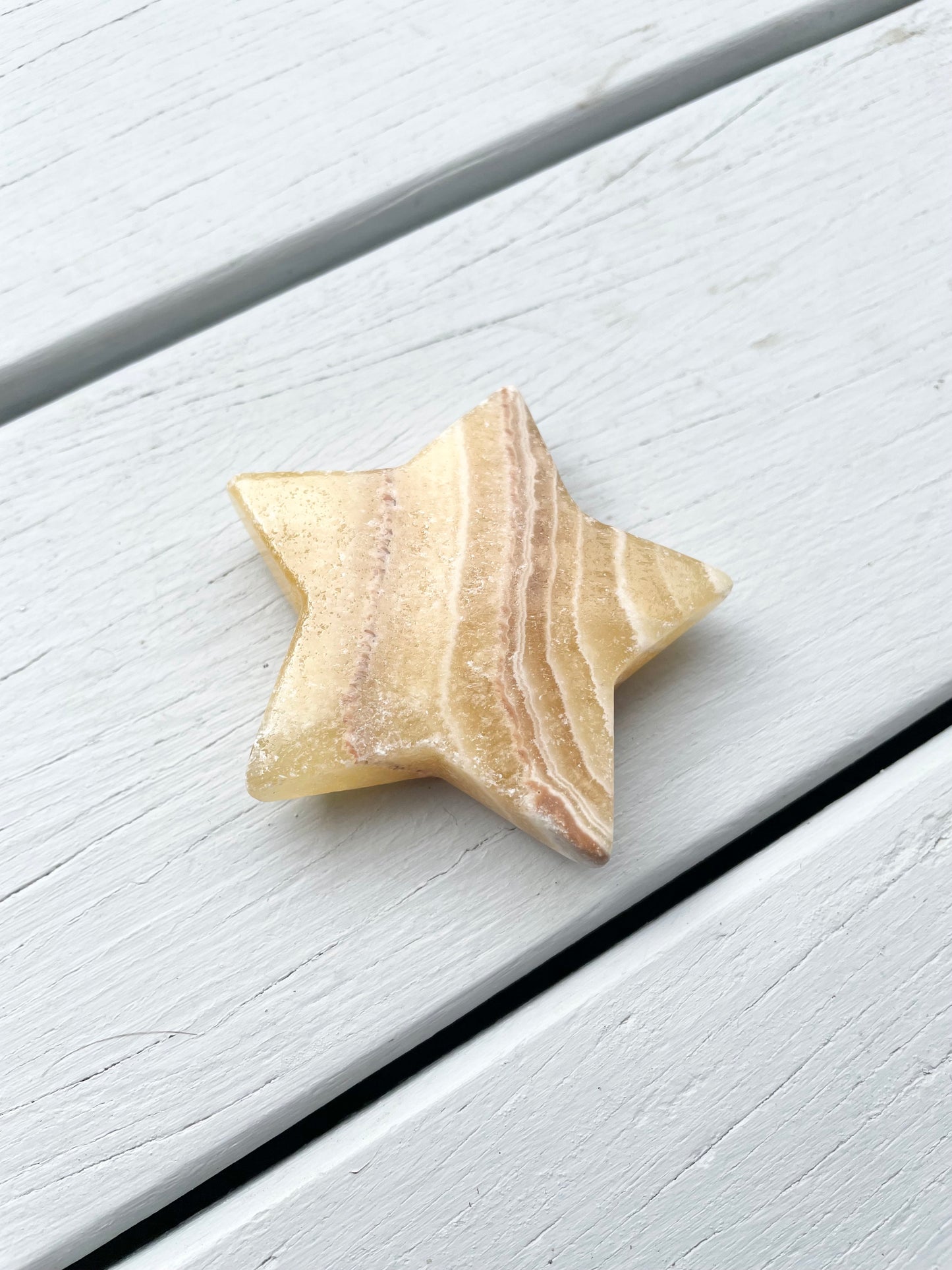 Orange Calcite Star