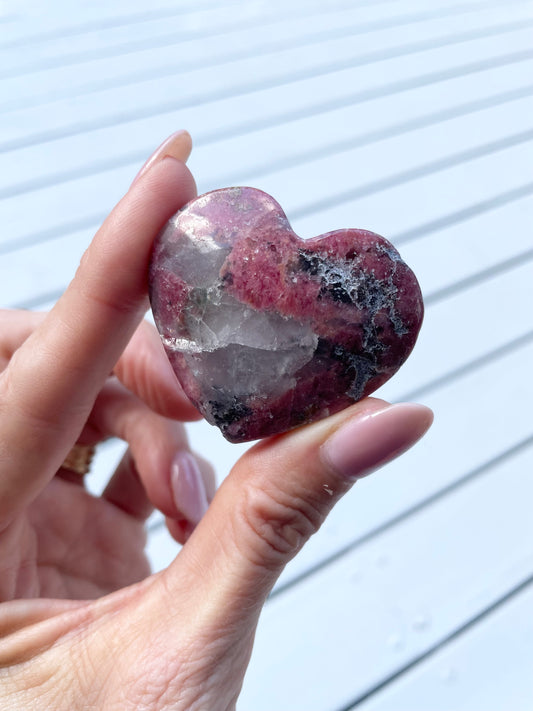 Rhodonite Heart