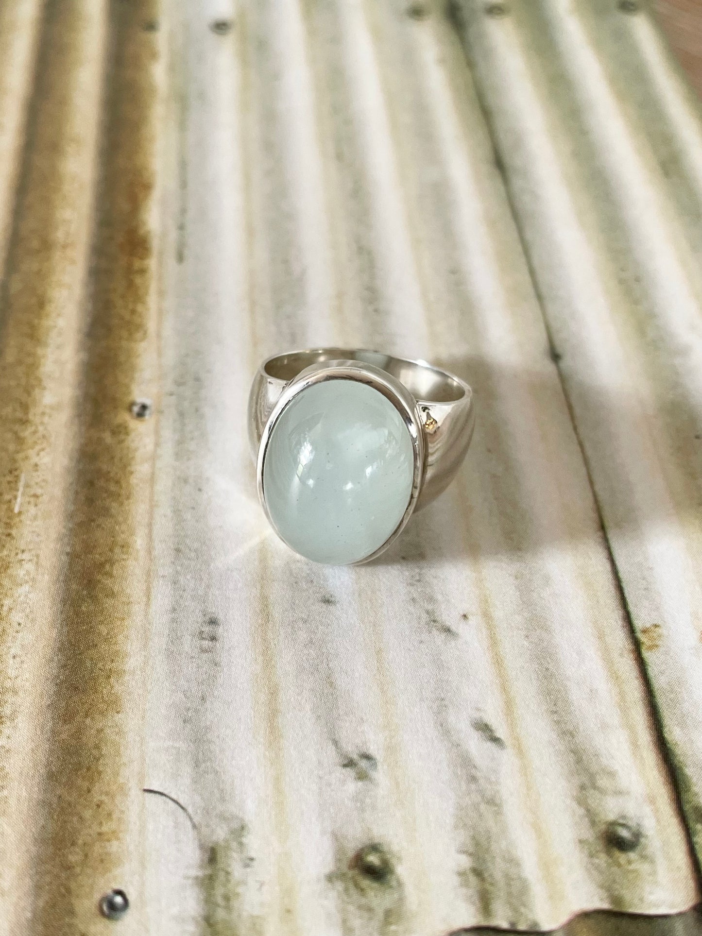 Aquamarine Ring - Size 8.5