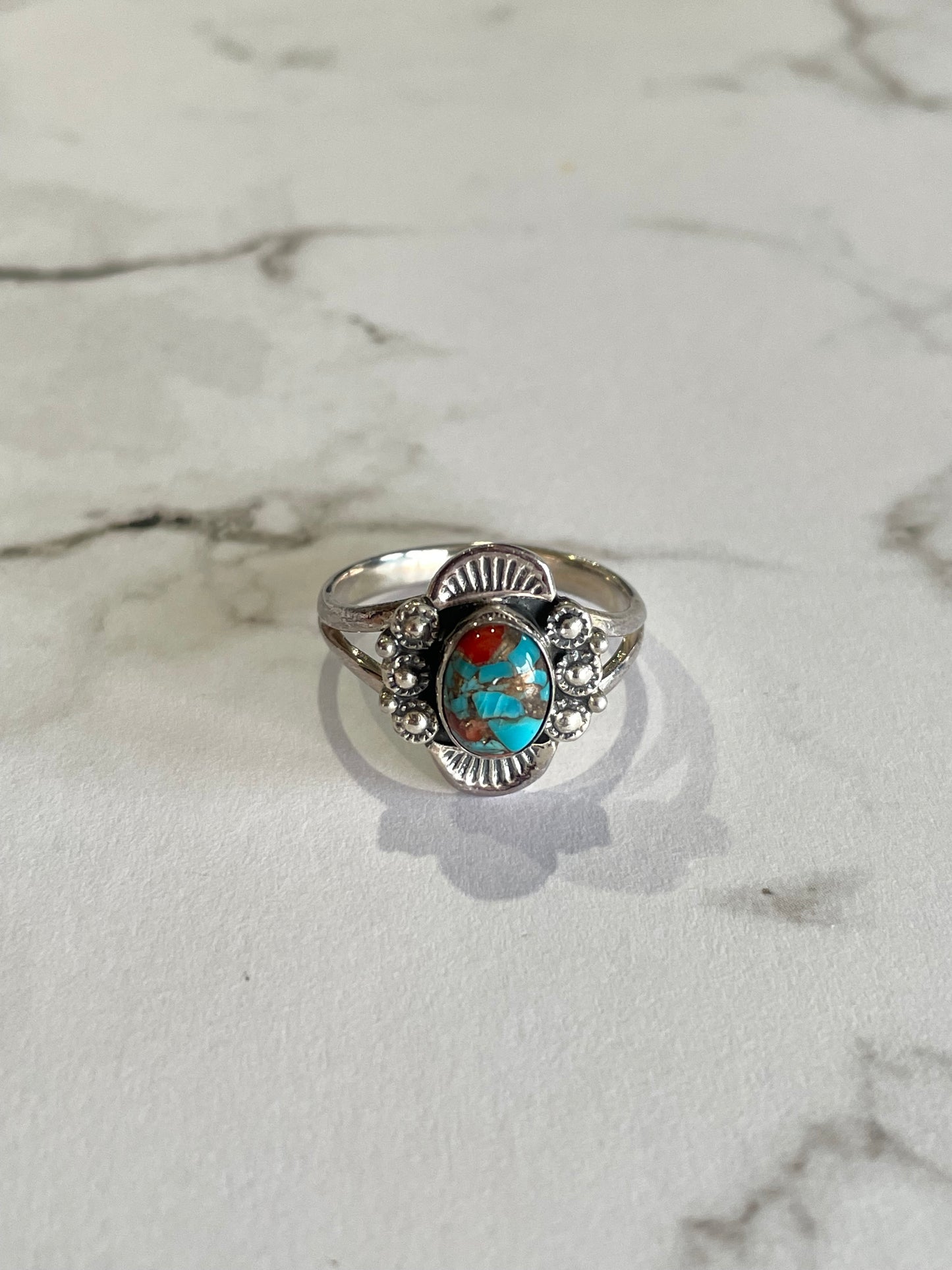 Kingman Turquoise Ring - size 8.5