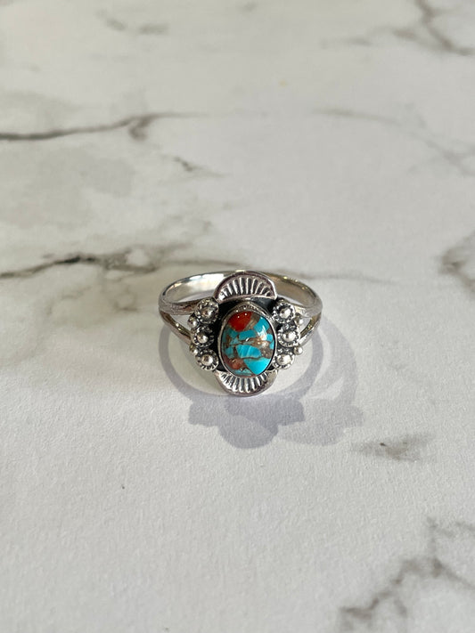 Kingman Turquoise Ring - size 8.5