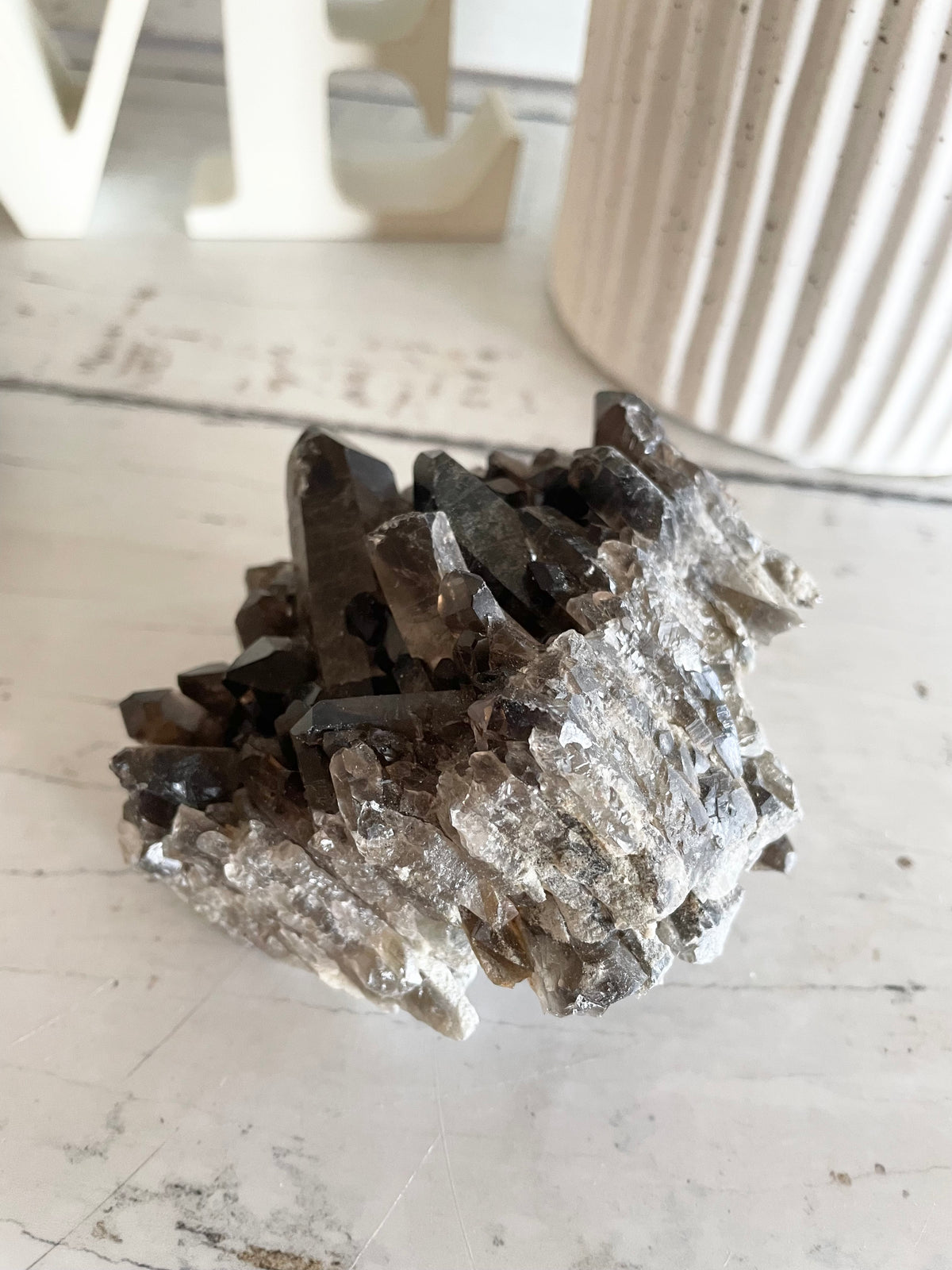 Smoky Quartz Cluster