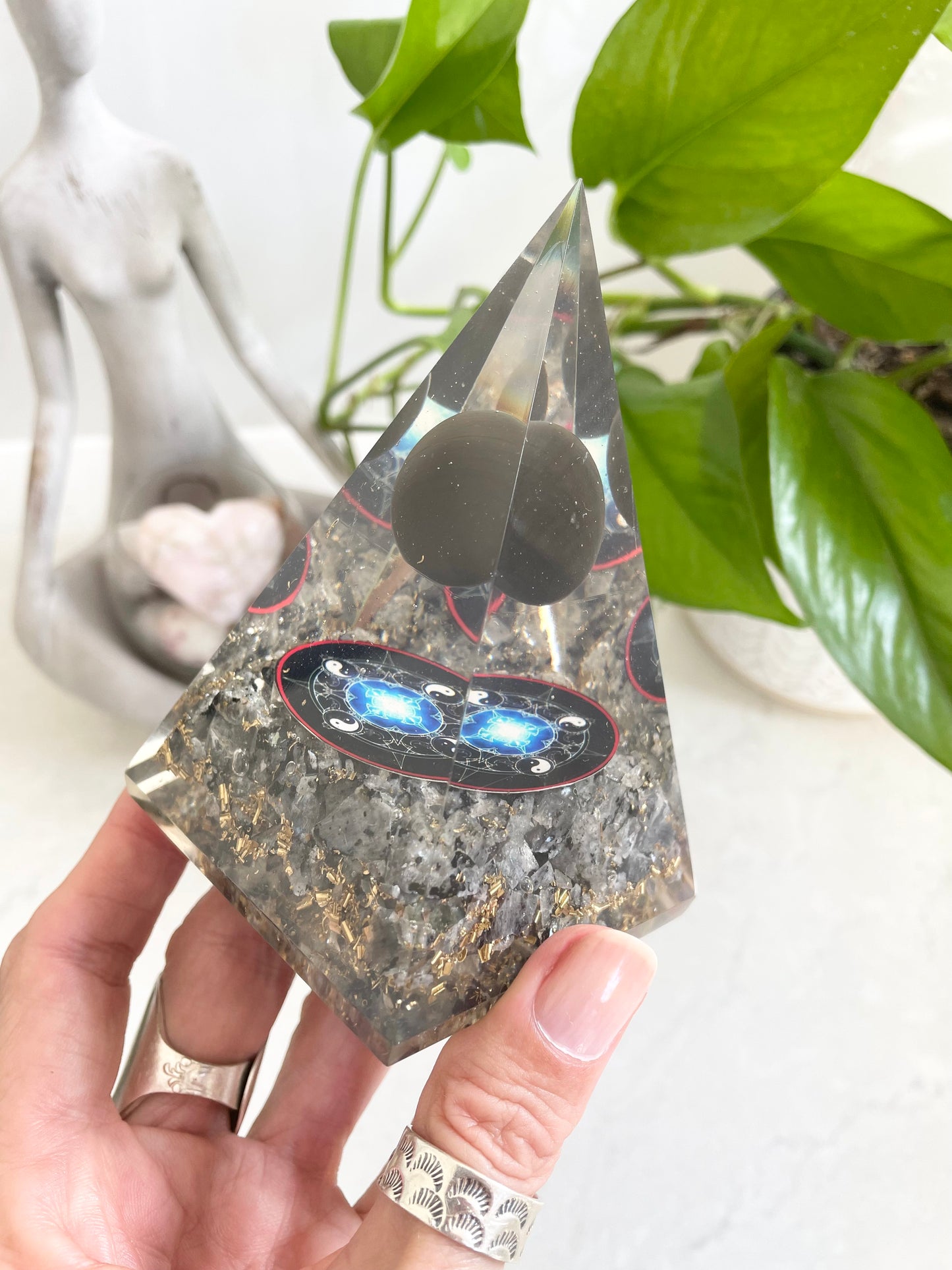 Orgone Pyramid ~ Larvakite