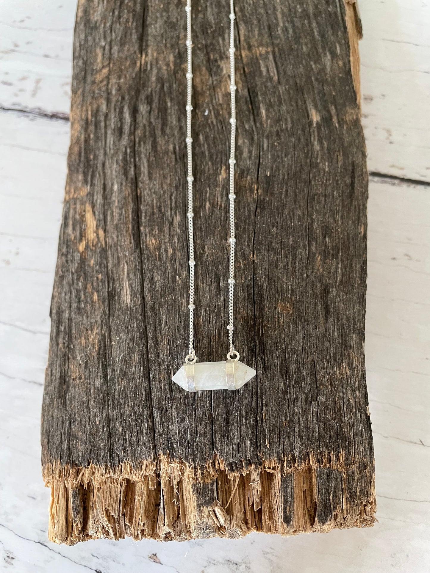 Balance Necklace ~ Rainbow Moonstone