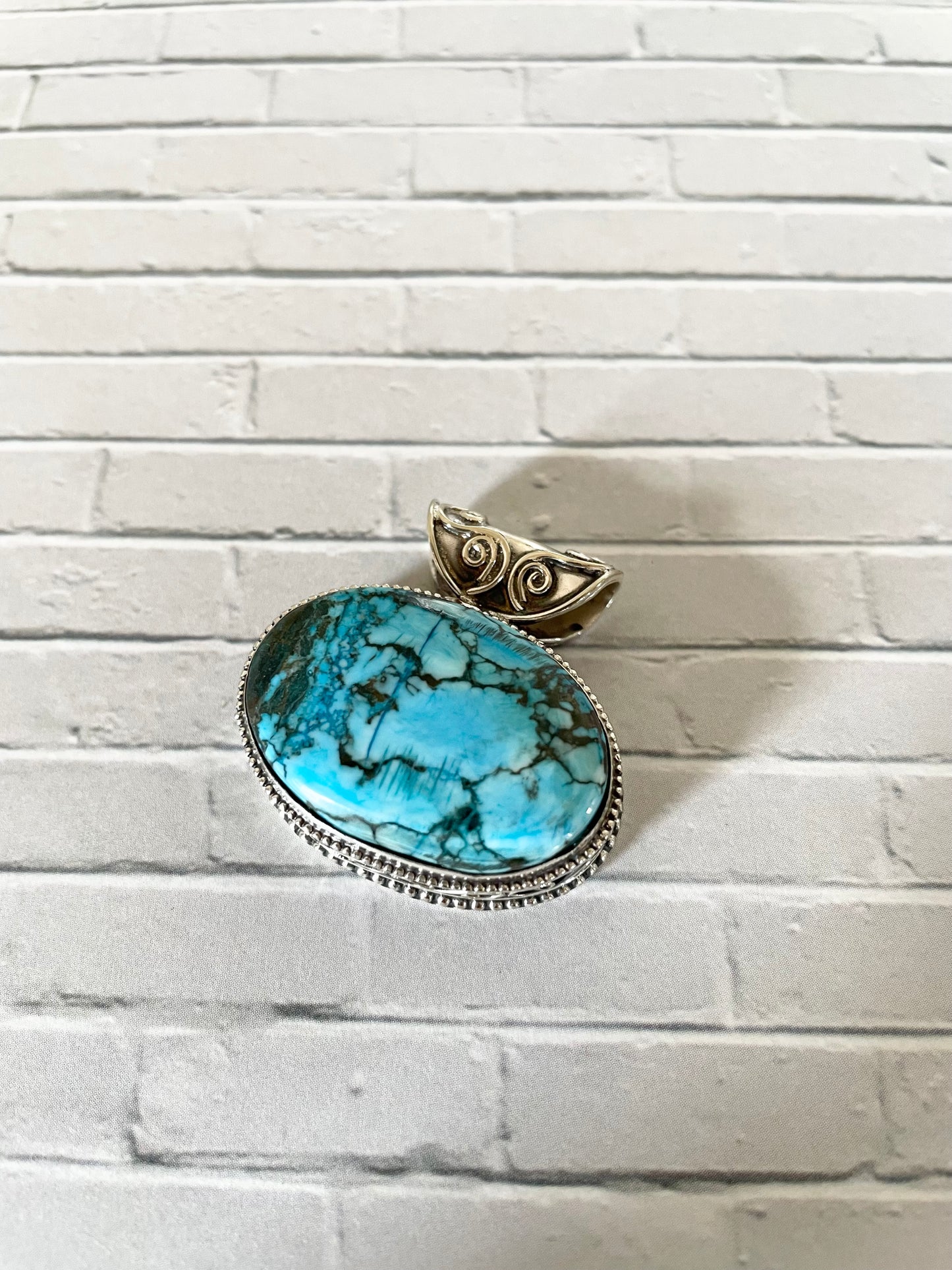 Hubei Turquoise Patina Pendant