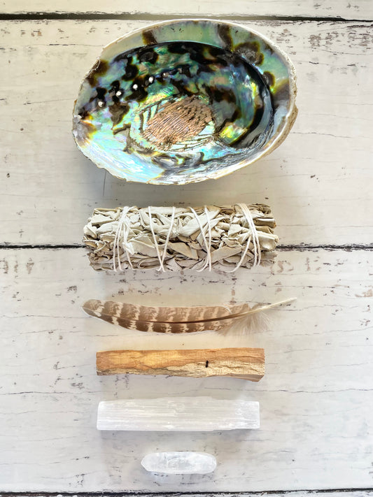 Abalone Shell /Smoke Medicine kit ~ Set of 6