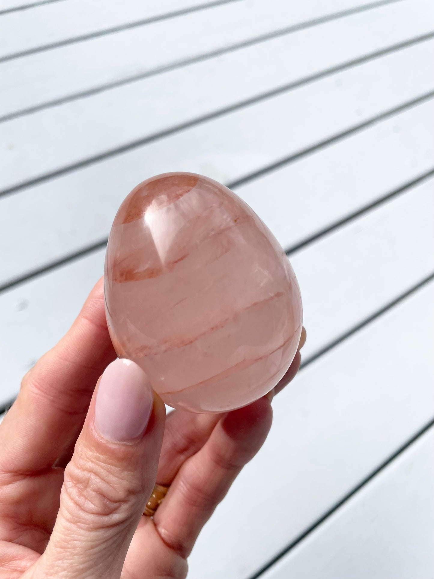 Fire Quartz Egg with holder
