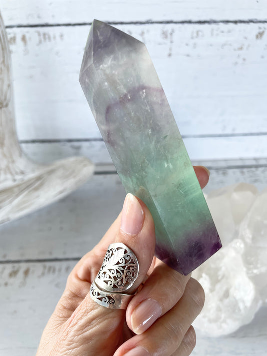 Rainbow Fluorite Obelisk