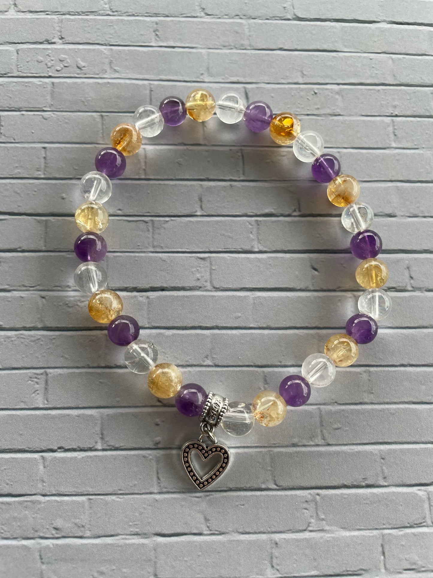 Amethyst/Citrine/Quartz Anklet - Fairy Dust