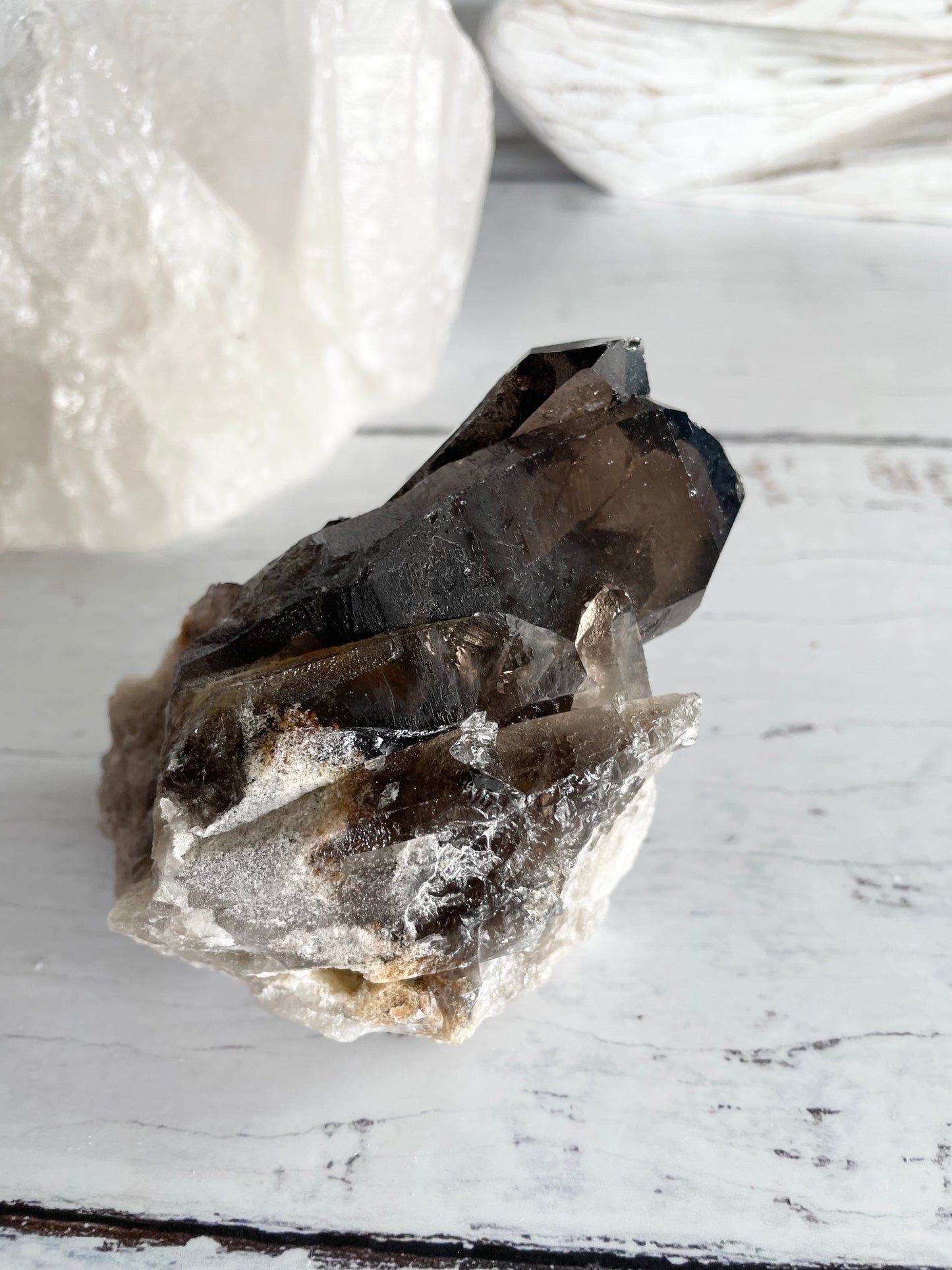 Smoky Quartz Cluster