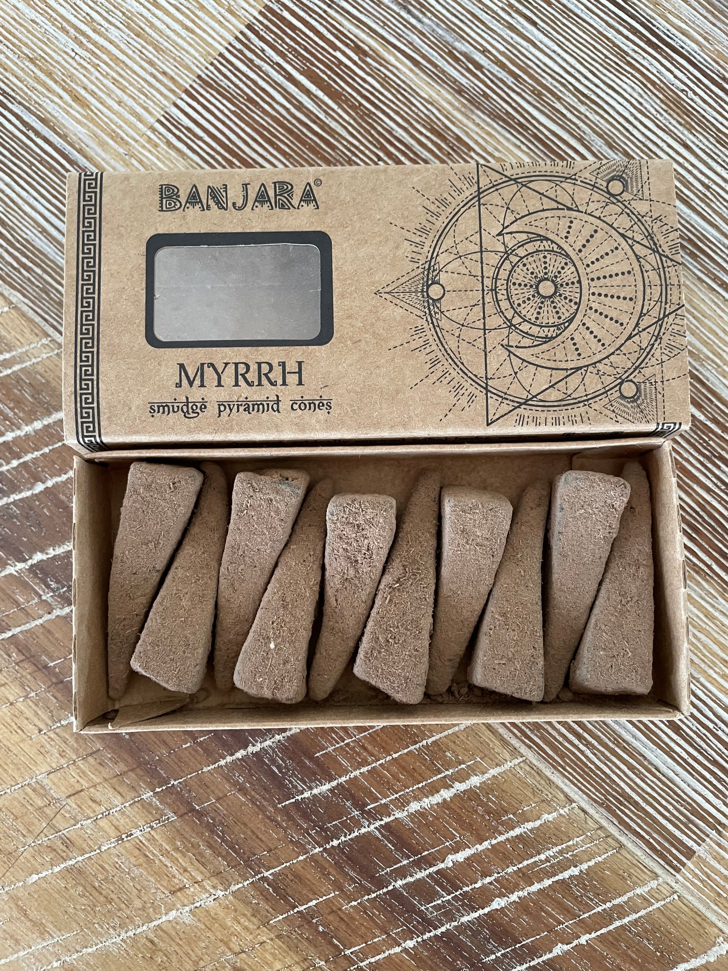 Incense Banjara Pyramid Cones ~ Myrrh