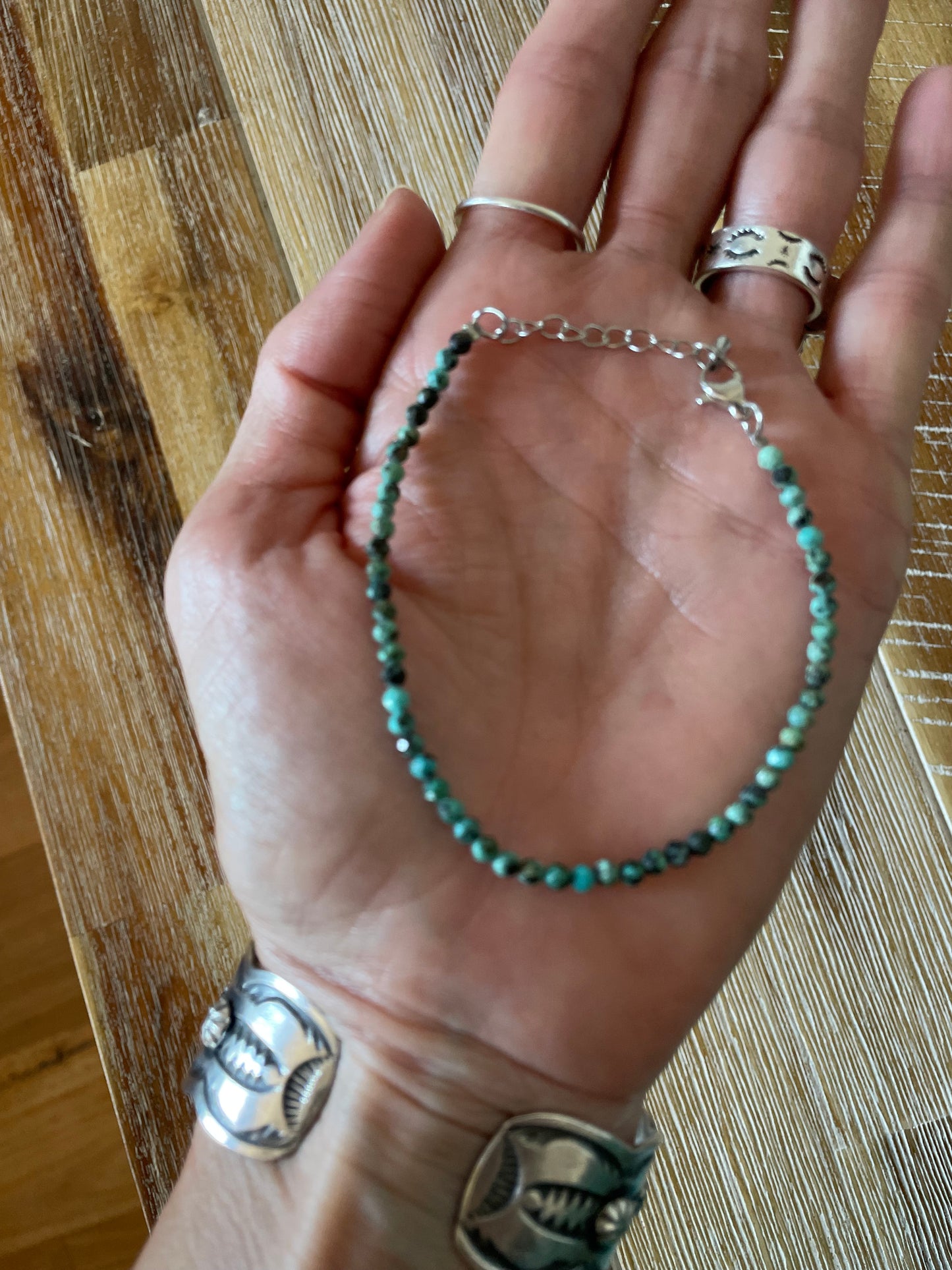 Faceted Bracelet ~ African Turquoise