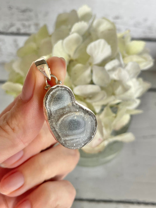 Geode Druzy Raw Pendant