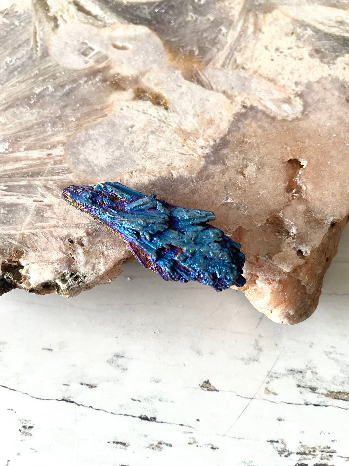 Black Kyanite Titanium Witch Fan/Broom