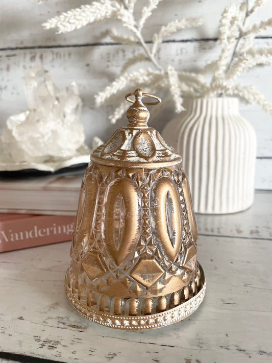 Vintage Gold Wash LED Lantern