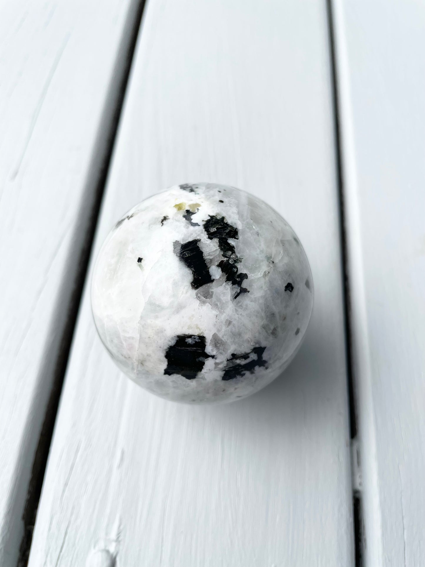 Rainbow Moonstone Sphere includes holder