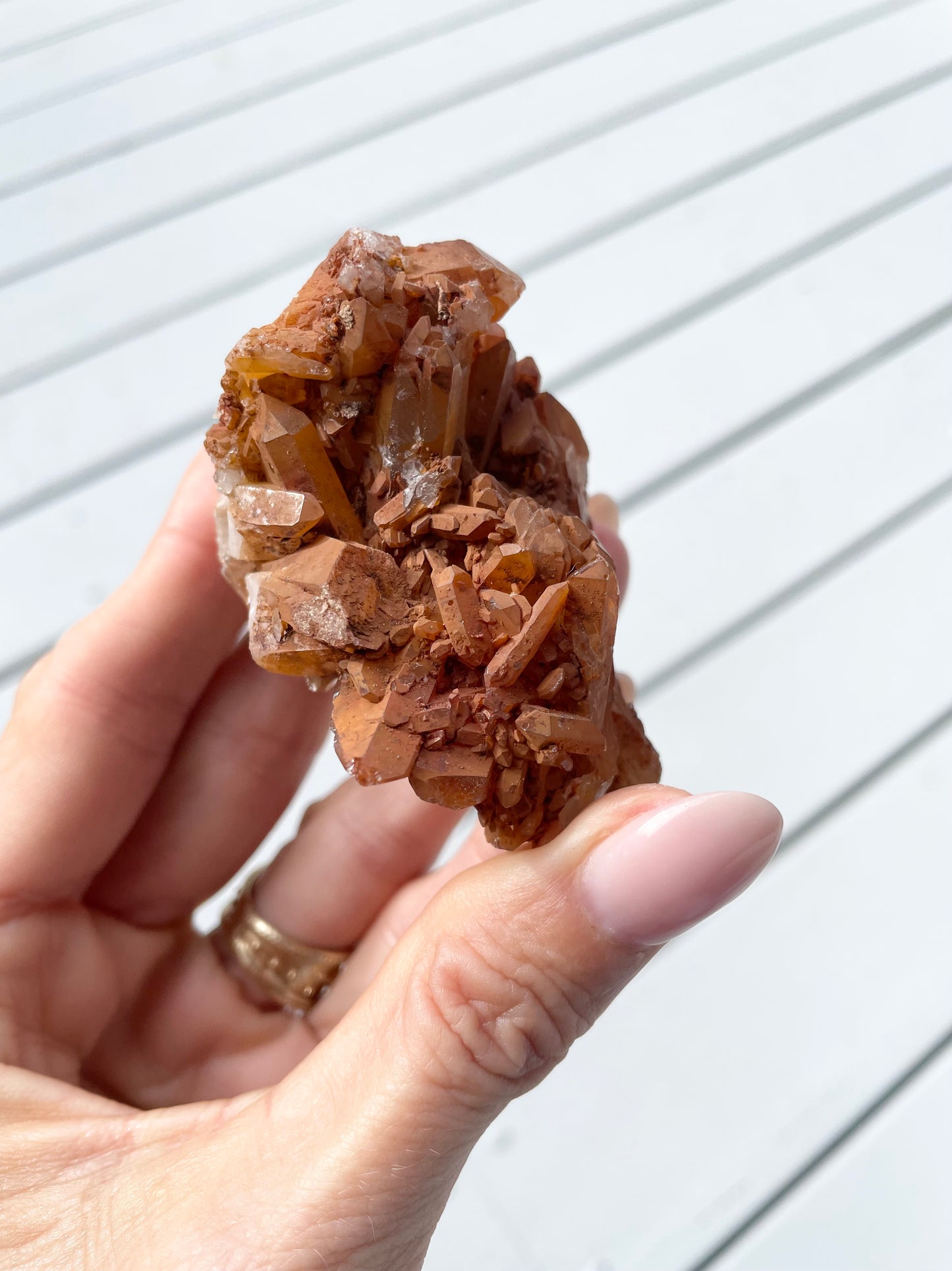 Tangerine Quartz Cluster
