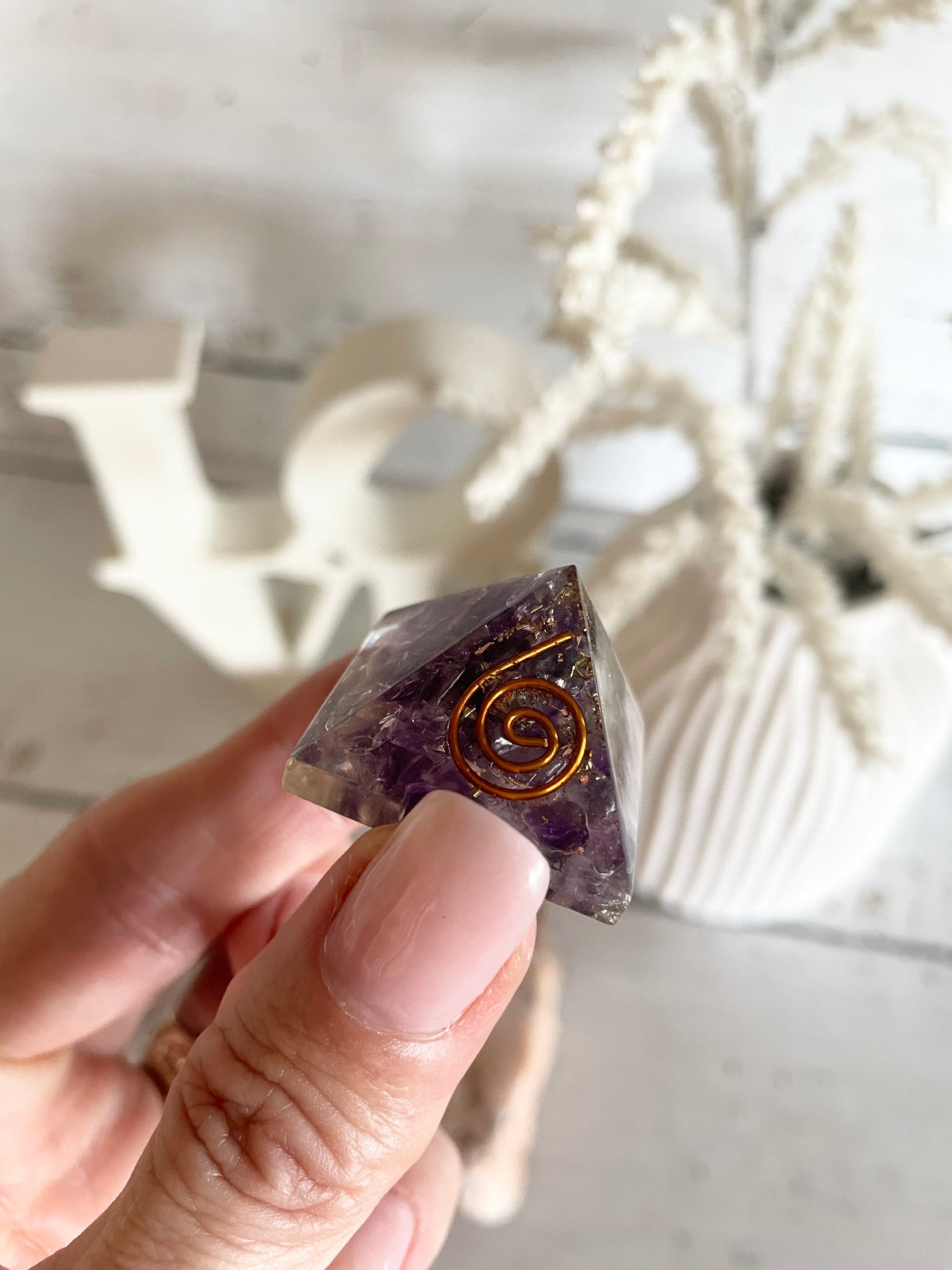 Orgone pyramid ~ Amethyst