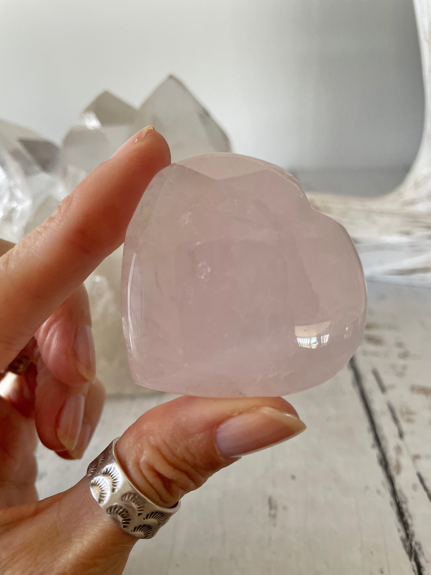 Rose Quartz Heart