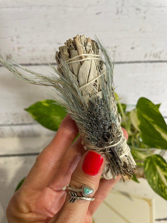 Authentic Blue Sage floral bundle ~ For abundance/wealth