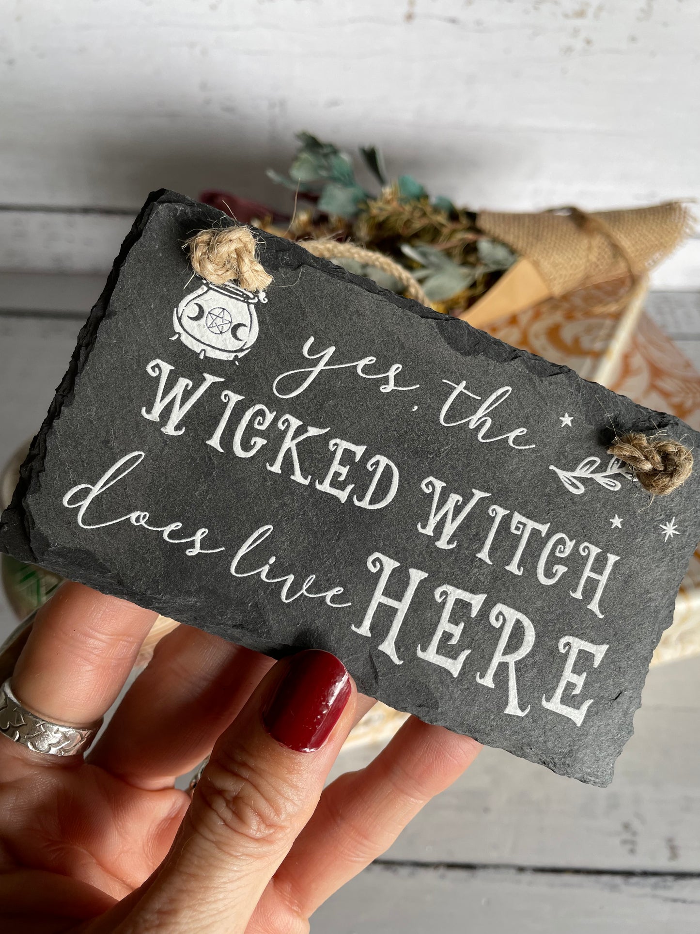 Witch sign ~ Yes the wicked witch does live here