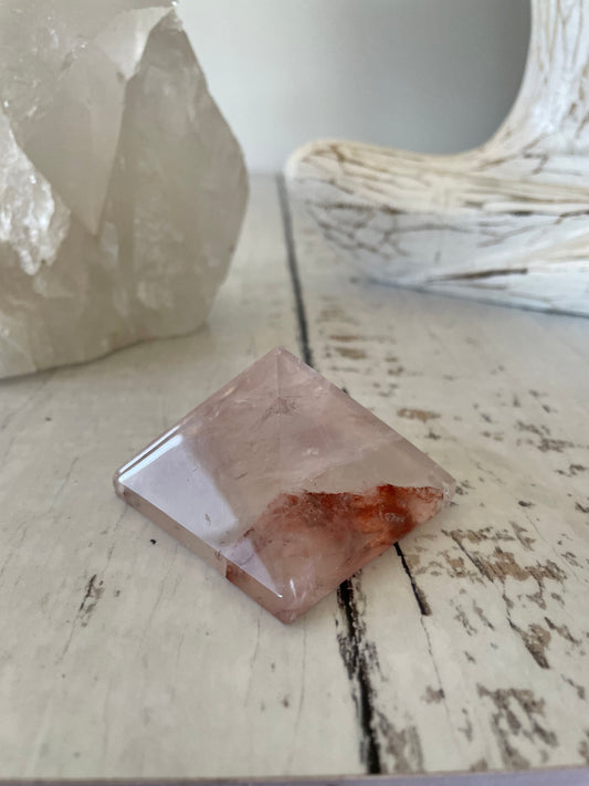 Fire Quartz Pyramid