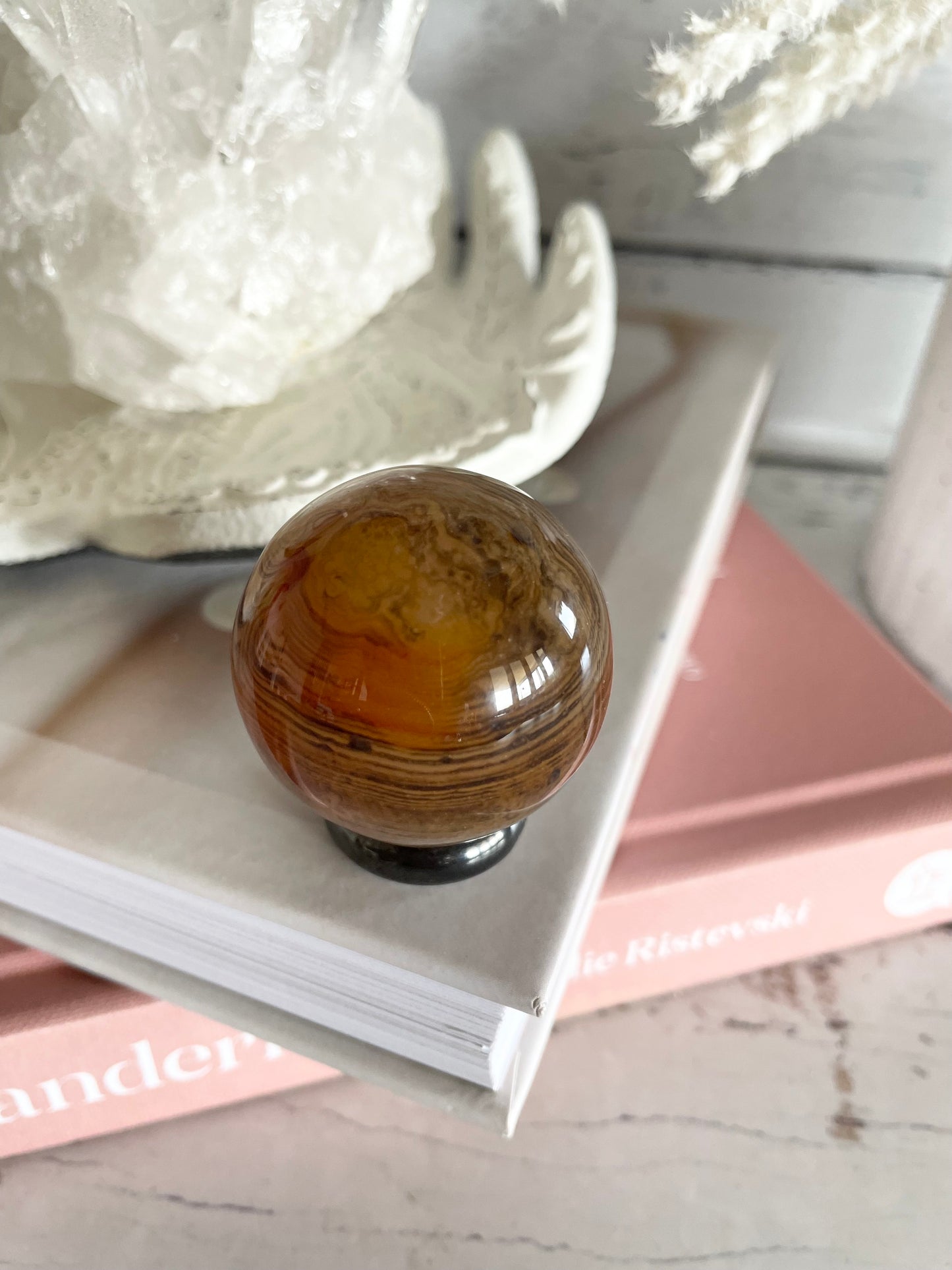 Carnelian Sphere Includes Holder