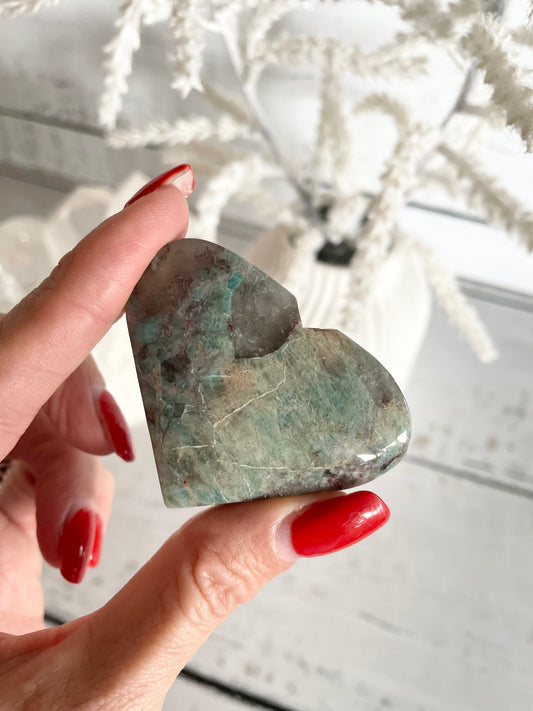 Amazonite Heart