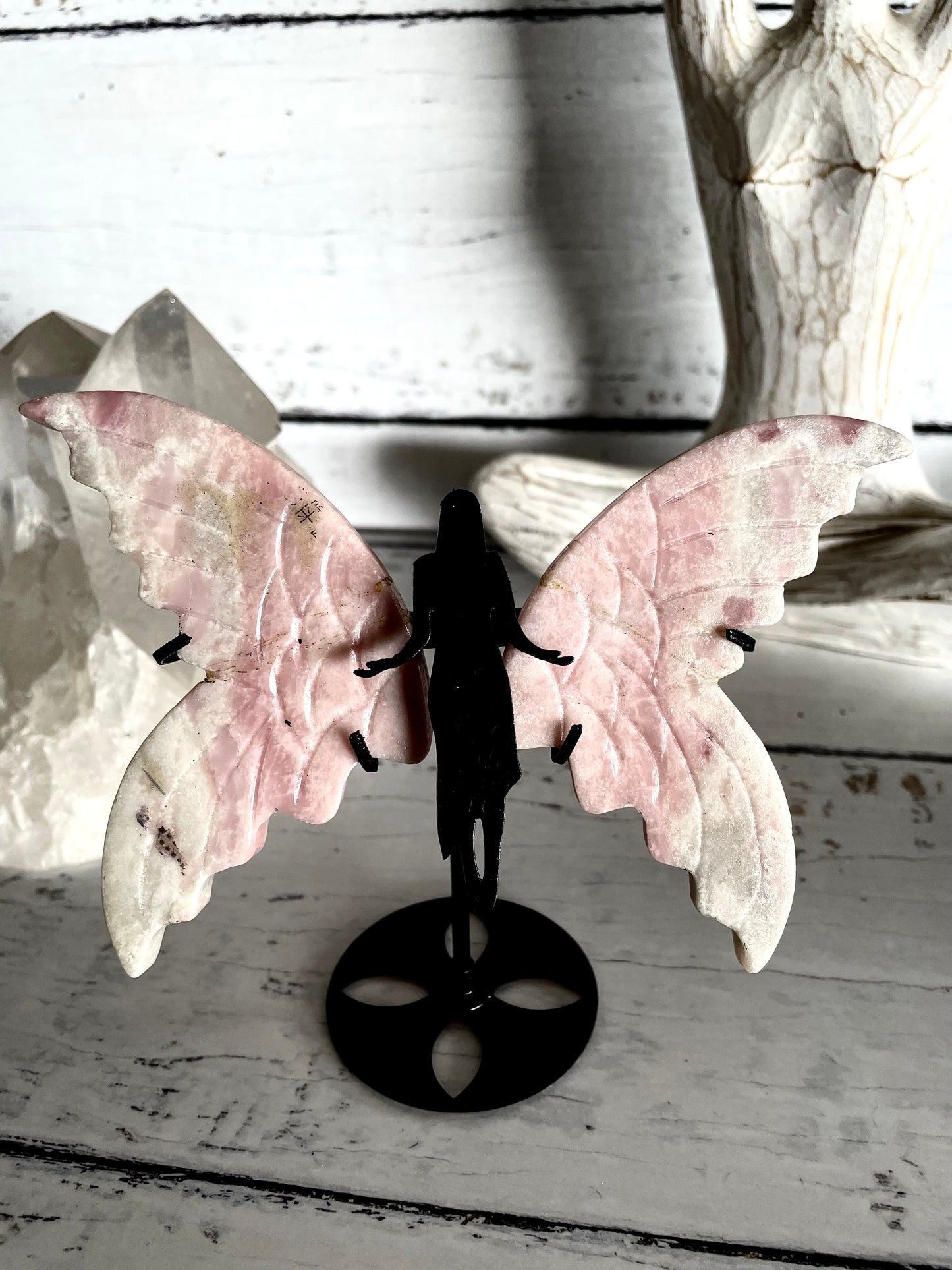 Ethereal Angel Wings ~ Pink Opal