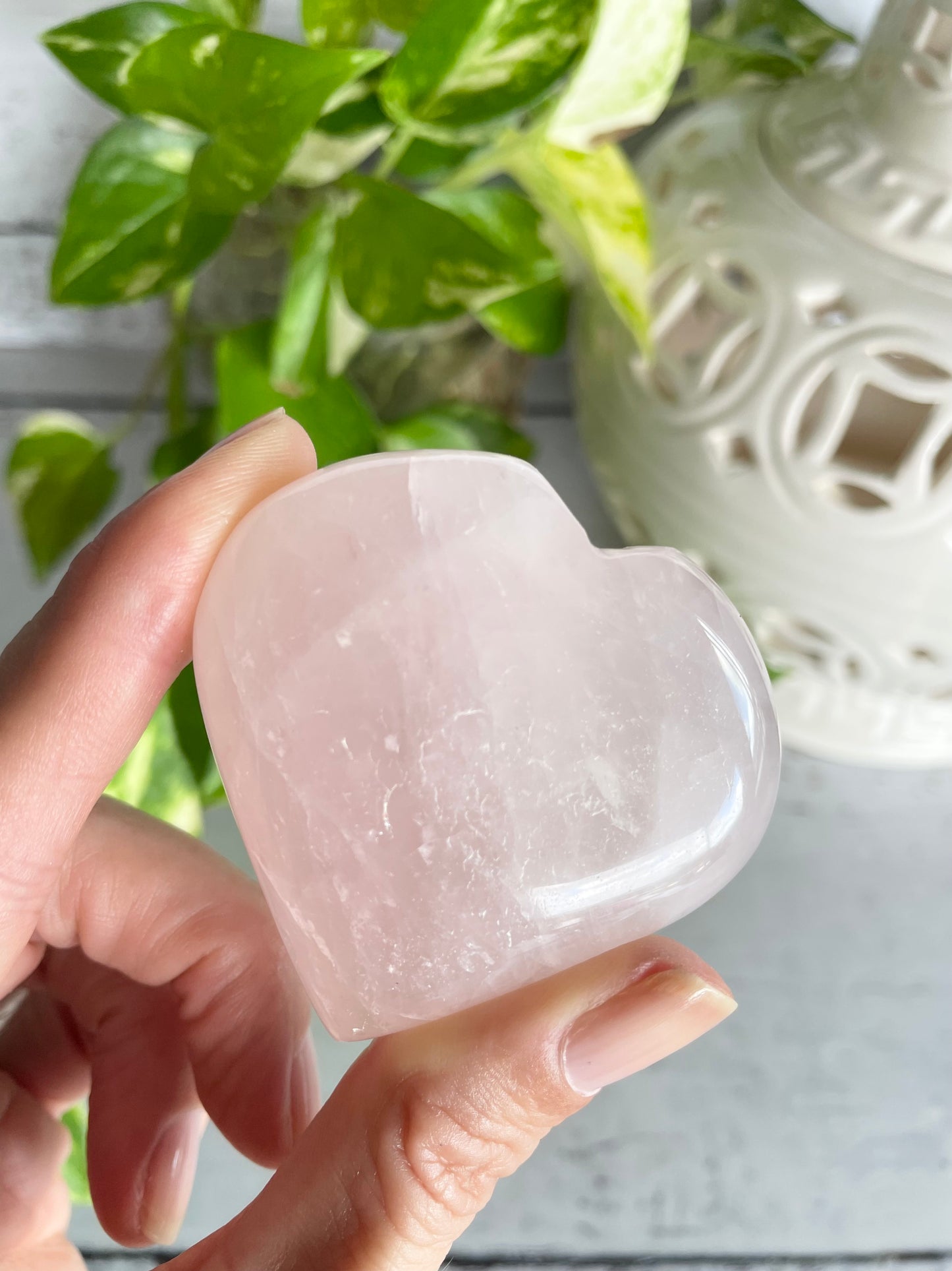 Rose Quartz Heart