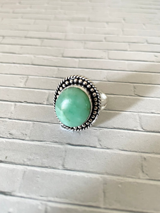 Chrysoprase Ring - Size 7.5