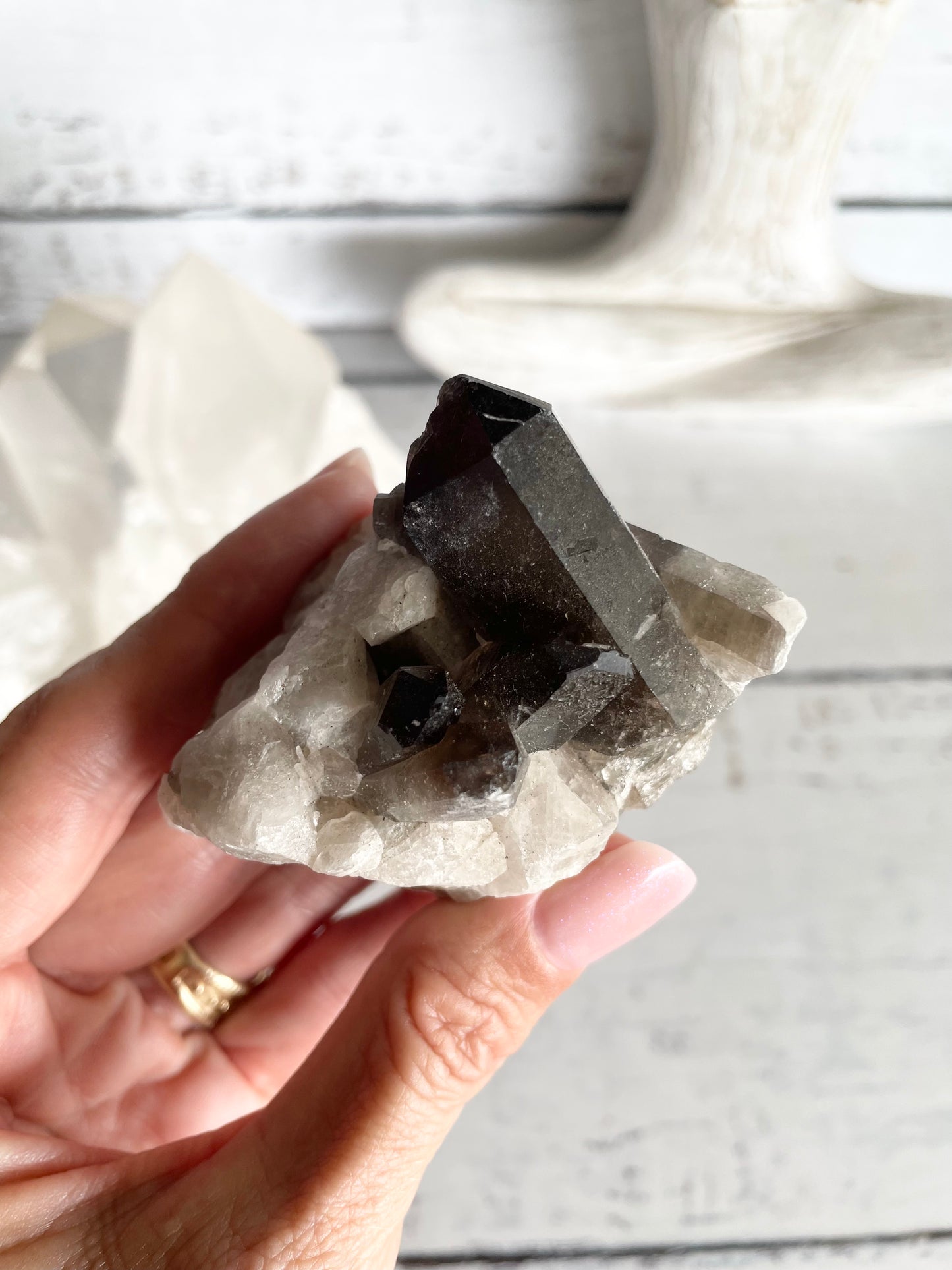 Smoky Quartz Cluster