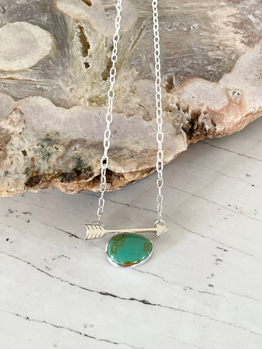 Turquoise Arrow Necklace