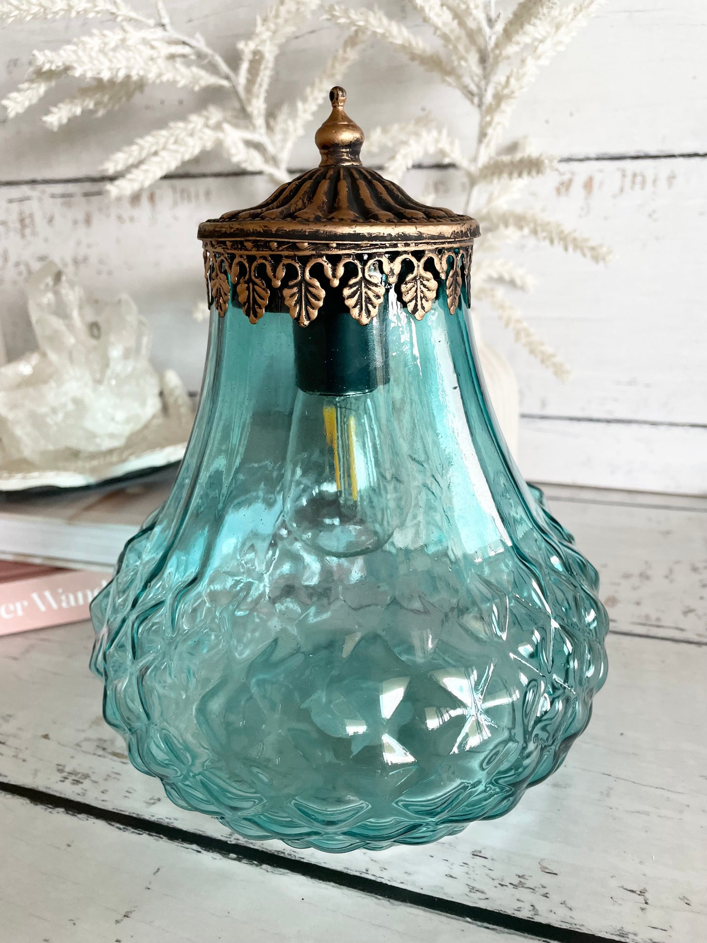 Morocco Shimmer LED Lantern