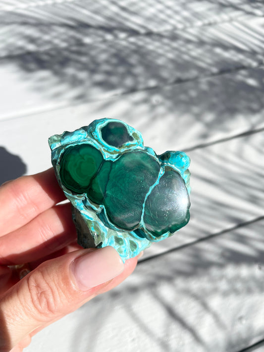 Chrysocolla Malachite Freeform
