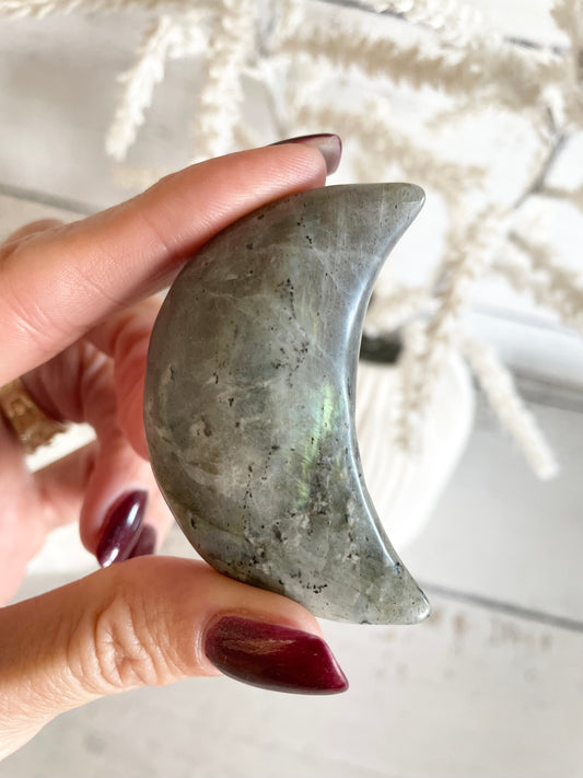 Labradorite Crescent Moon