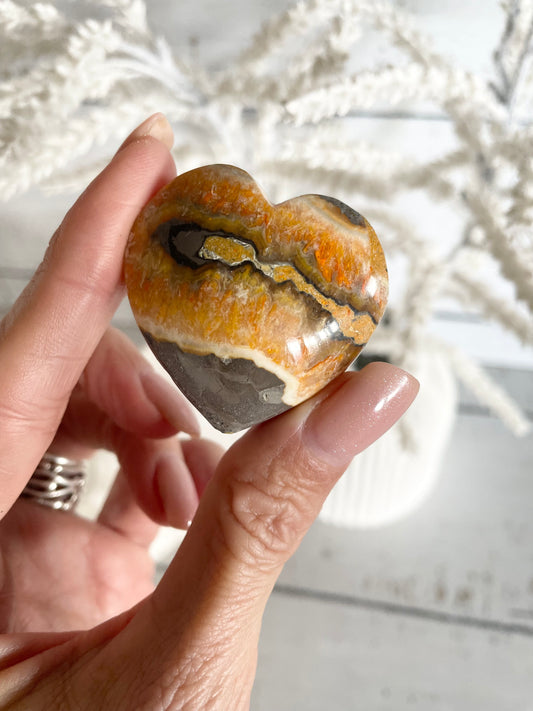 Bumble Bee Jasper Heart