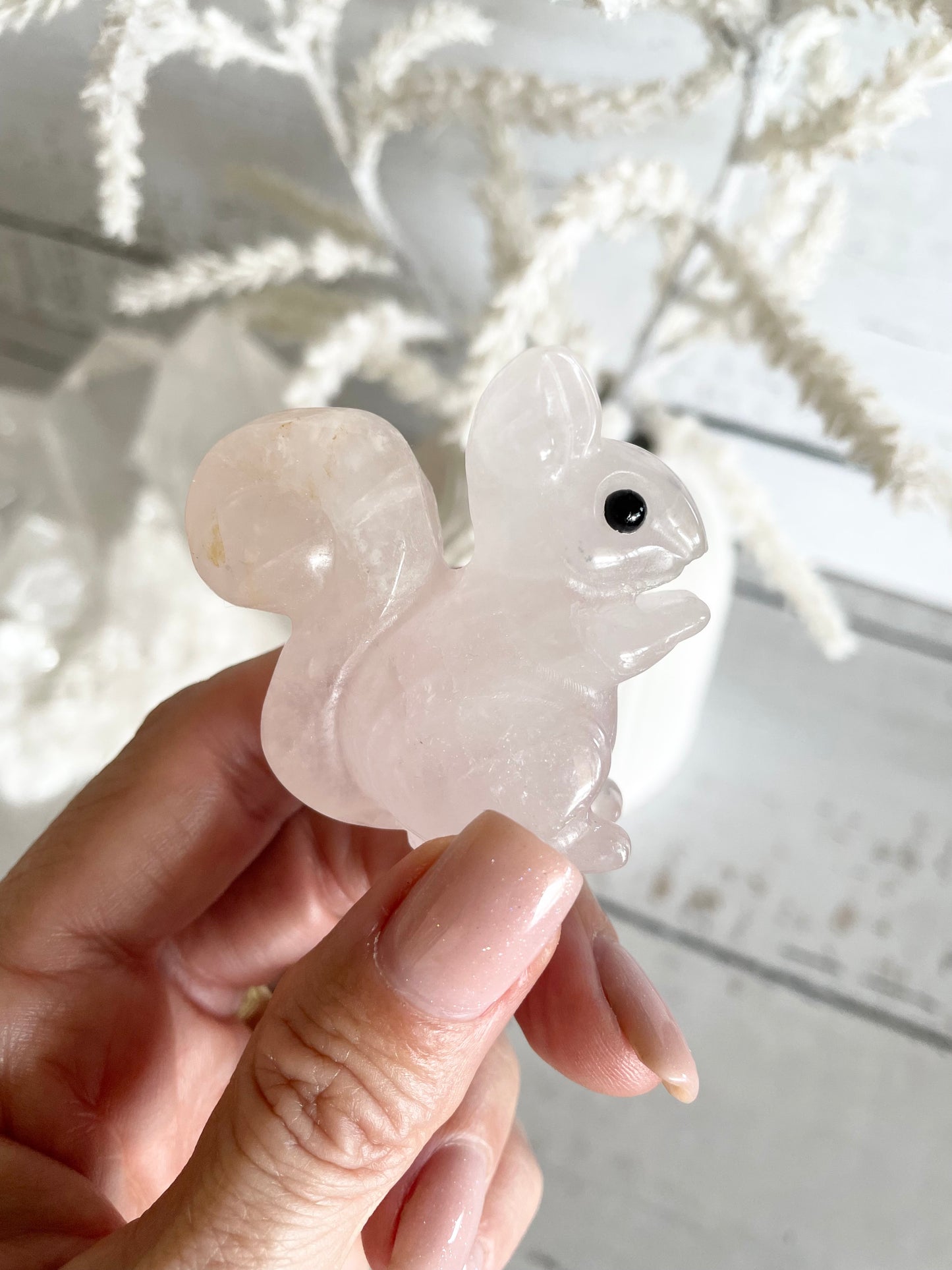 Rose Quartz Squirrel