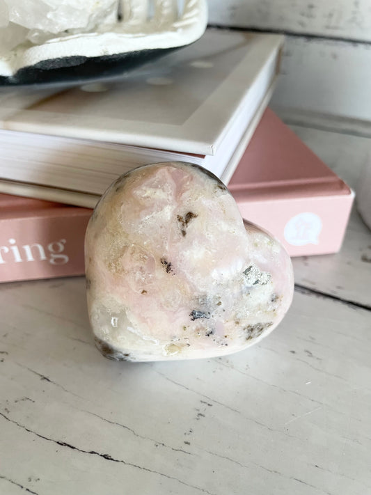 Pink Opal Heart