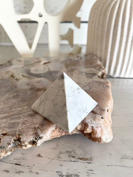 White Howlite Pyramid