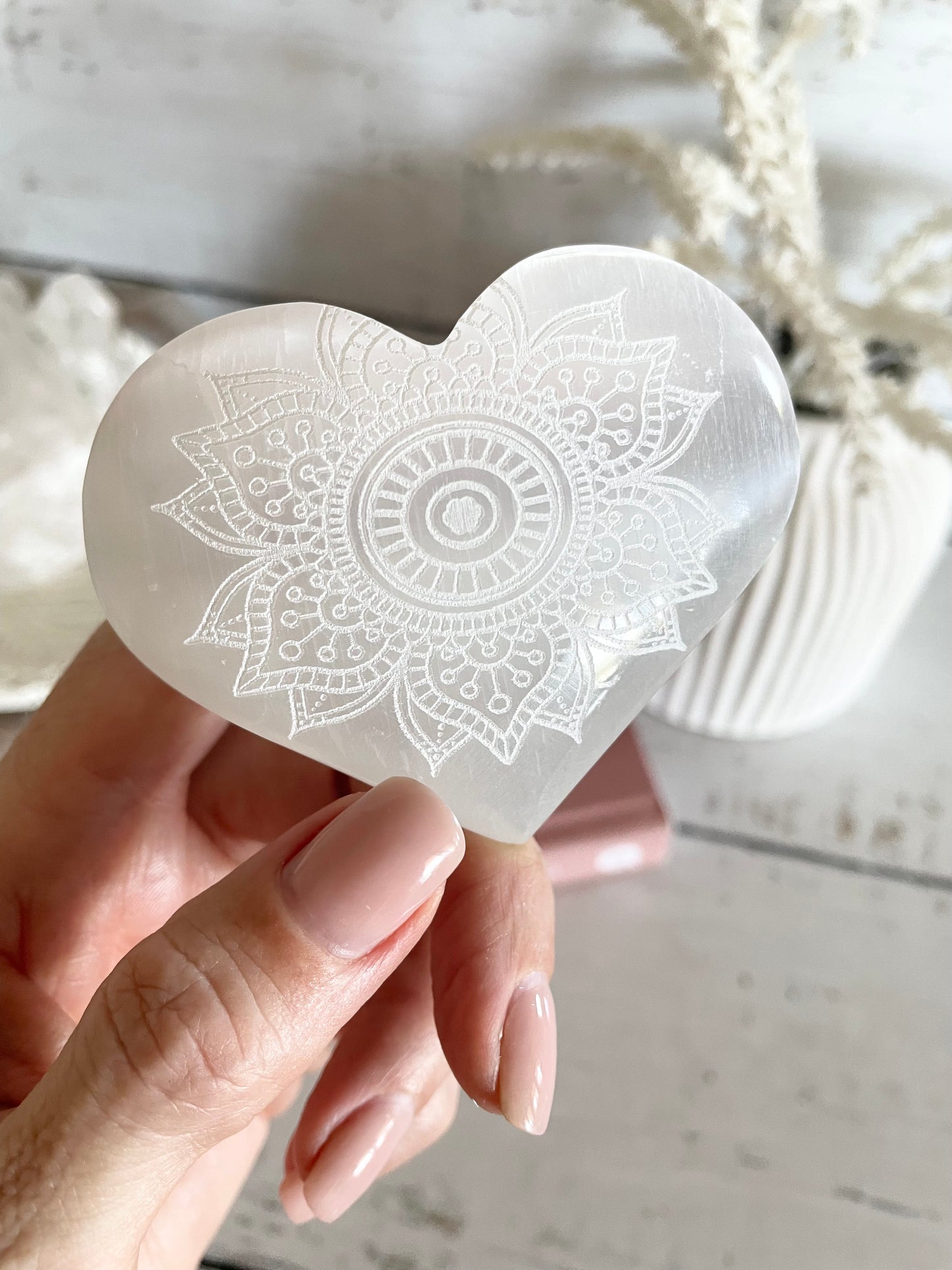Selenite Heart