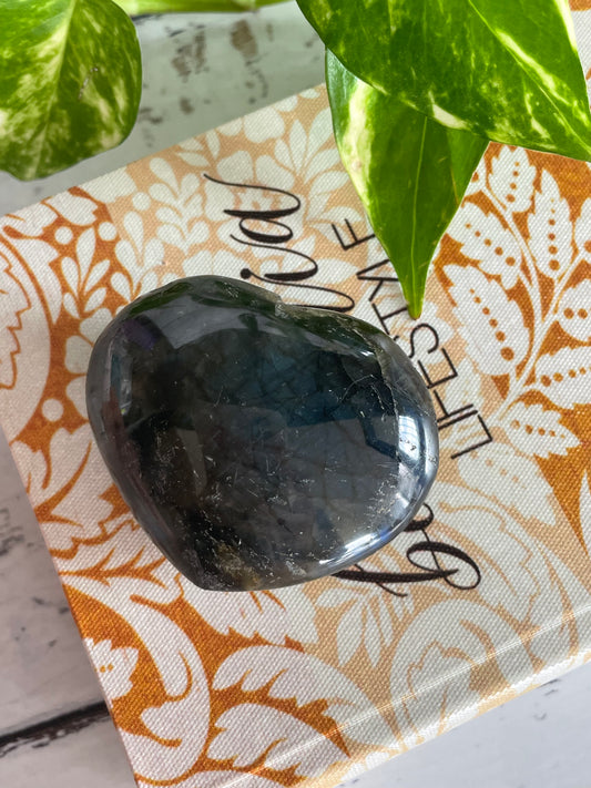 Labradorite Heart