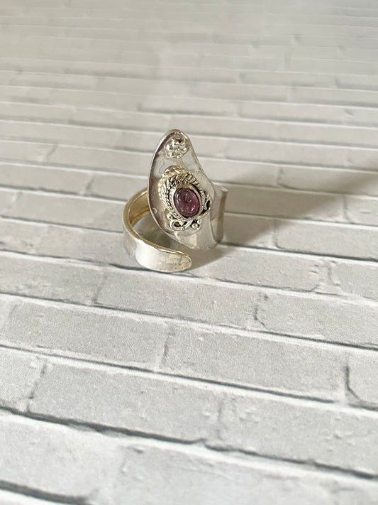 Pink Tourmaline Adjustable~ size 6-10