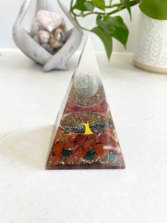 Orgone Pyramid ~ Red Jasper