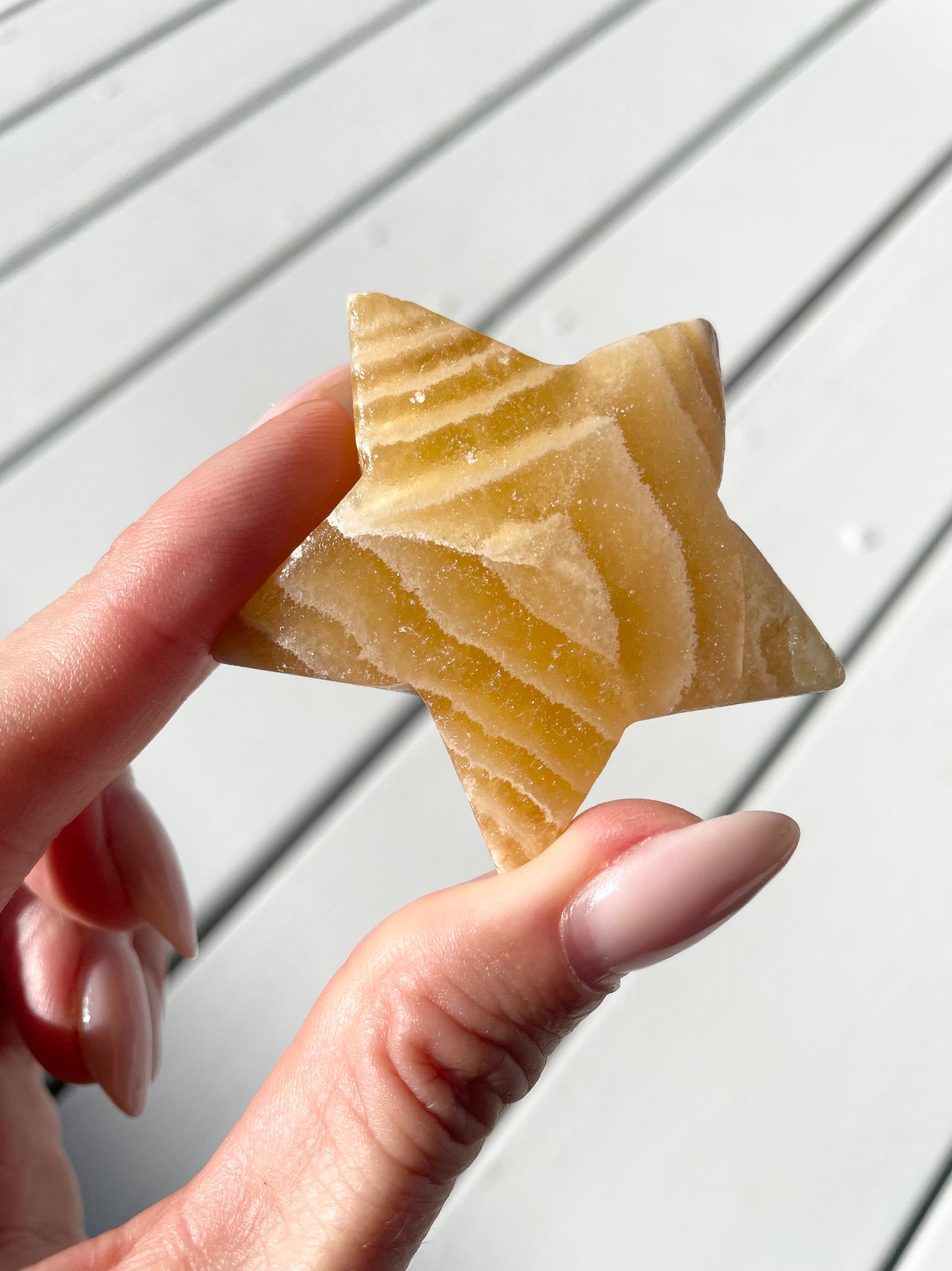 Orange Calcite Star