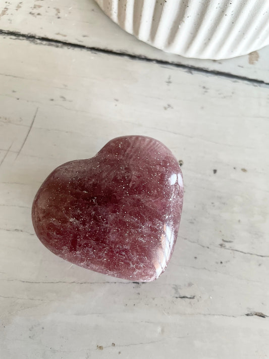 Strawberry Quartz Heart