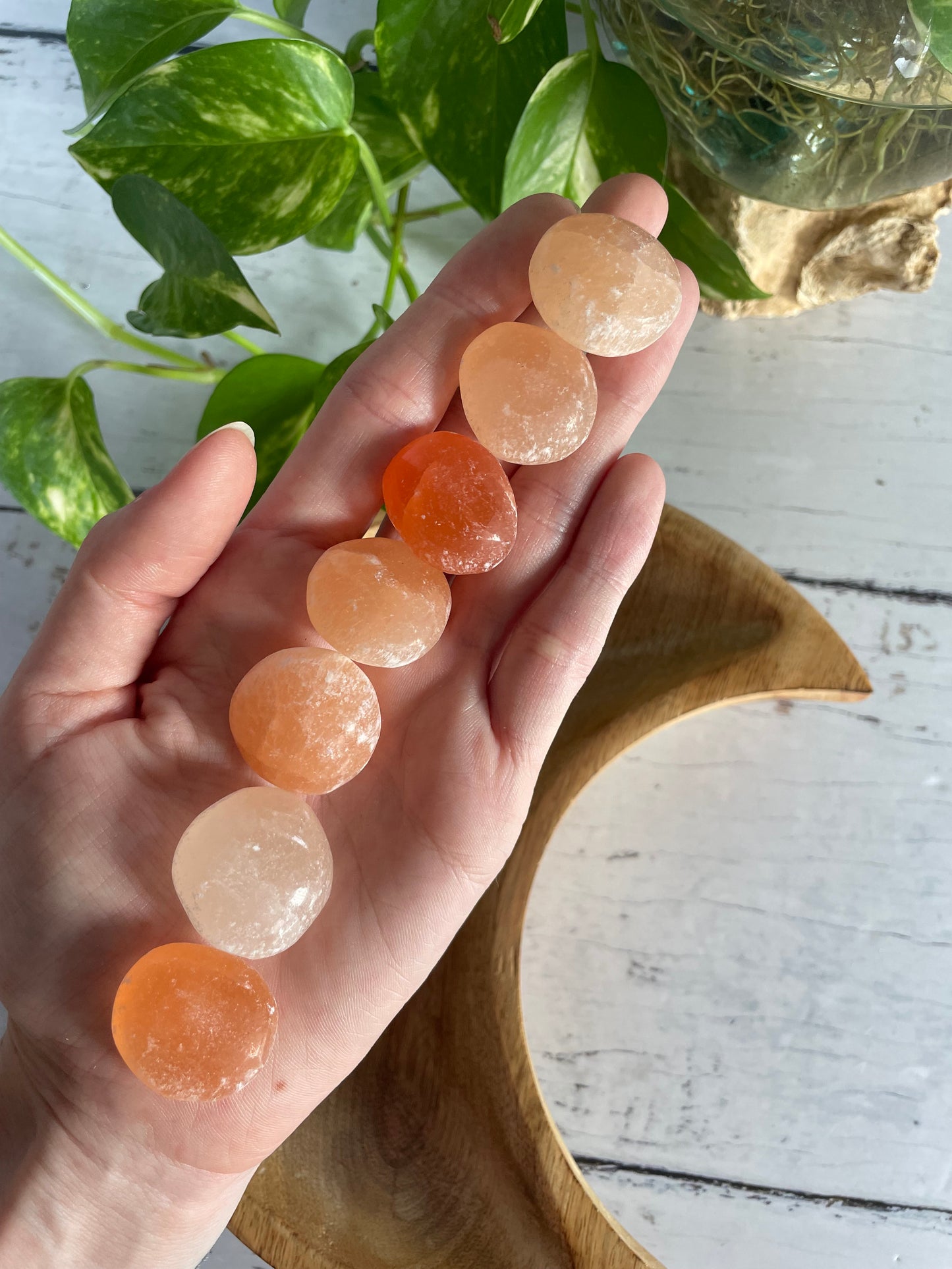 Orange Selenite Tumble Stones