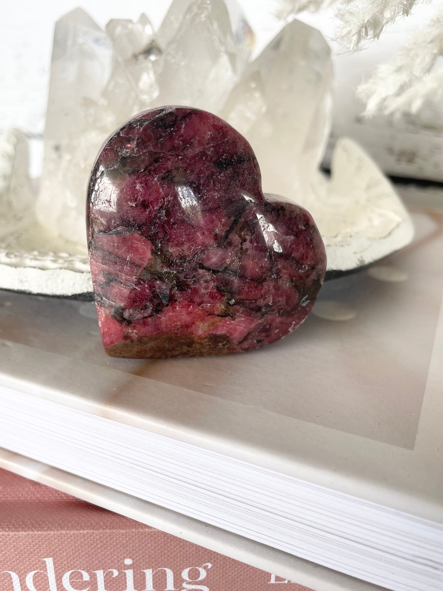 Rhodonite Heart