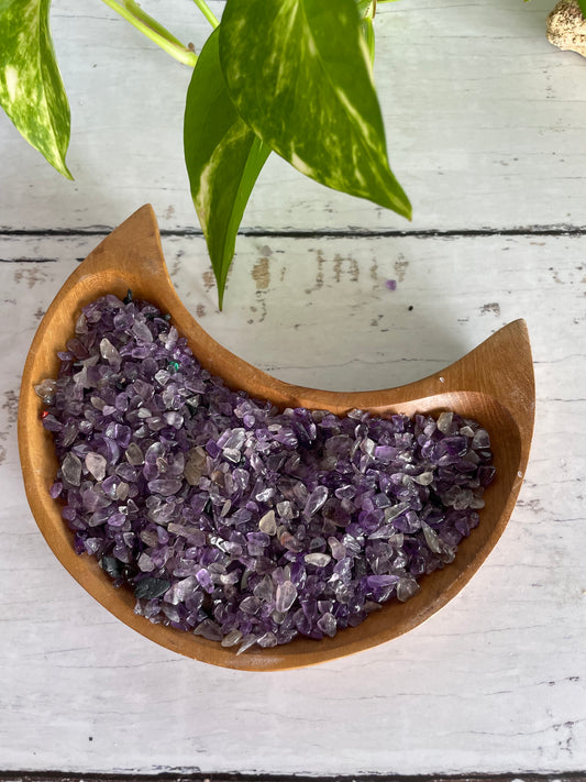 Crystal Chips ~ Amethyst 100g Pouch