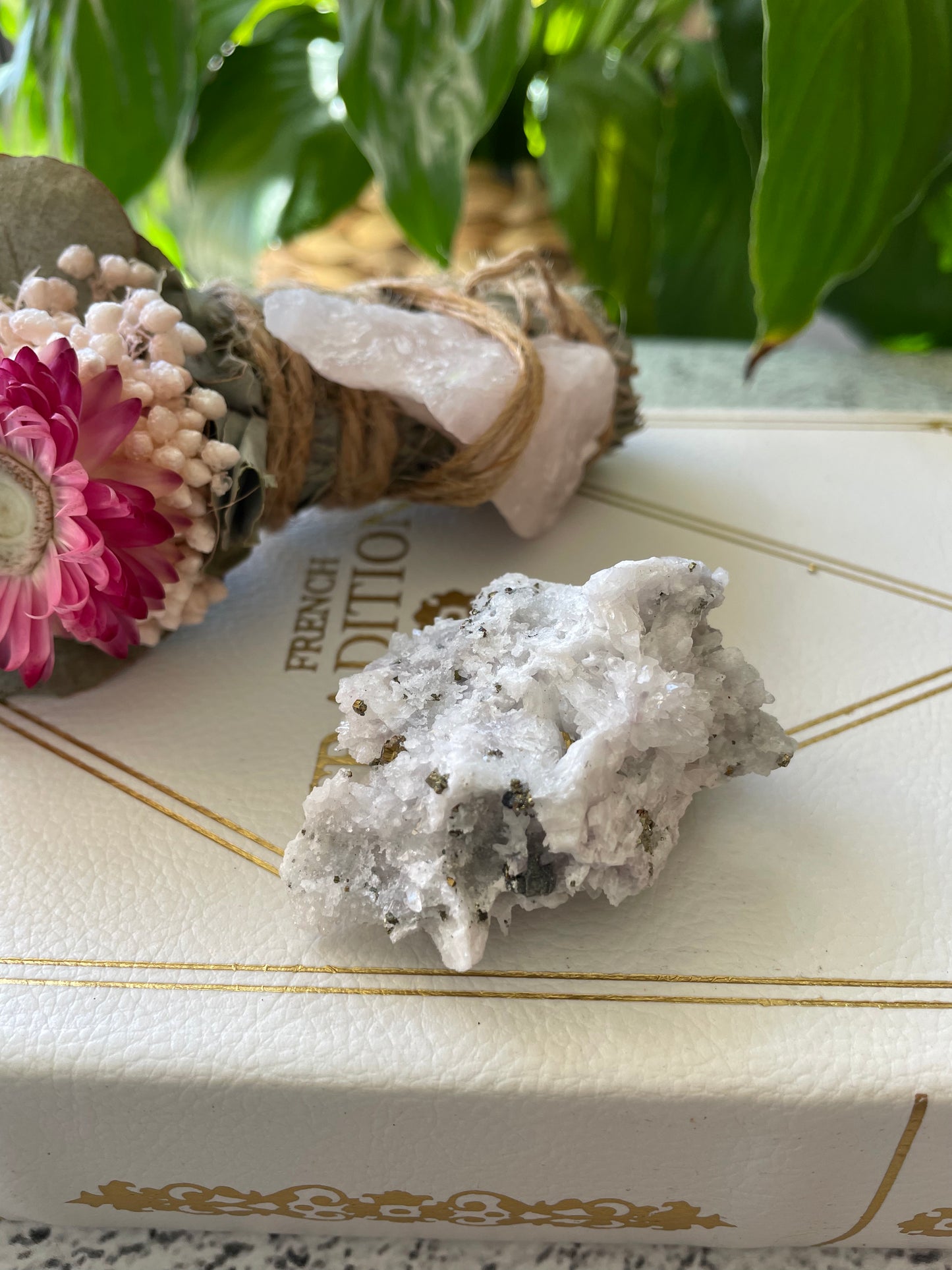 Quartz and Pyrite Cluster